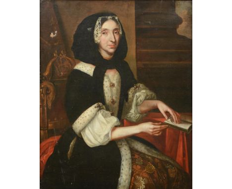
	
		ENGLISH SCHOOL (EARLY 18TH CENTURY)
		PORTRAIT OF A LADY WITH A BOOK
		Oil on canvas
		109.5 x 89cm (43 x 35 in.)
		
		
