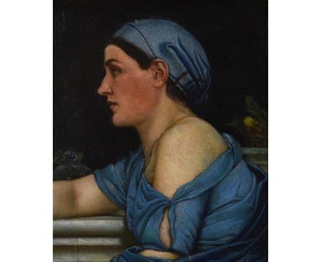 
	
		WALTER KINGDOM (BRITISH B. CIRCA 1852)
		A POMPEAIN
		Oil on canvas
		With inscribed label (attached verso)
		31 x 25.5c