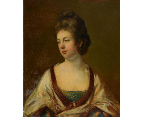 
	
		AFTER FRANCIS COTES
		PORTRAIT OF MRS SARAH WHATMAN
		Oil on canvas
		75.5 x 62.5cm (29½ x 24½ in.)
		Provenance:
		Sale