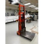 Big Joe 1,500 LB. Cap. Electric Lift, Model 1518-R6, 72" Lift Height (Location: 1400 Sand Lake Rd.,