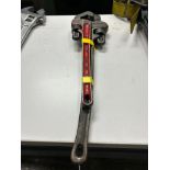 24" Pipe Wrench & 16" Union Wrench (Location: 1400 Sand Lake Rd., Holmen, WI 54636)