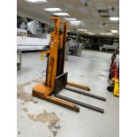 Big Joe 2,500 LB. Cap. Electric Lift, Model 2524-A5, 60" Lift Height (Location: 1400 Sand Lake Rd.,