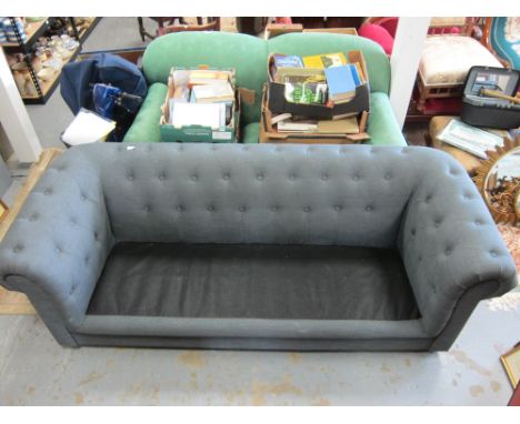 Grey chesterfield sofa 