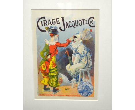 Lucien Lefevre, lithograph 1894 Cirage Jacquot et Cie from Les Maitres de L Affiche, signed to the right, 32 x 22cm