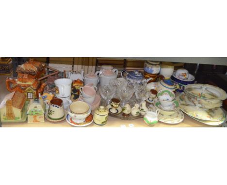 Quantity of decorative and other china to include 'Bunnykins' 'Poole', 'Torquay', and cottage ware