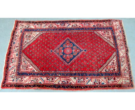 Red ground rug
