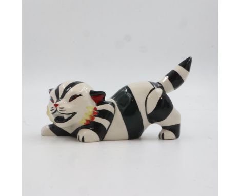 Lorna Bailey cat, Cruella, no cracks or chips, H: 10 cm. UK P&amp;P Group 1 (£16+VAT for the first lot and £2+VAT for subsequ