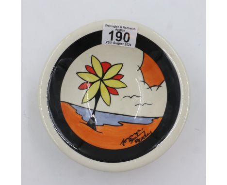 Lorna Bailey dish in the Beach pattern, no cracks or chips, D: 17 cm. UK P&amp;P Group 2 (£20+VAT for the first lot and £4+VA