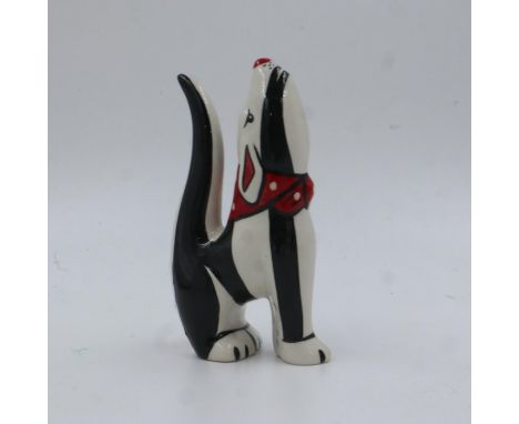 Lorna Bailey dog, Steptoe, no cracks or chips, H: 15 cm. UK P&amp;P Group 1 (£16+VAT for the first lot and £2+VAT for subsequ