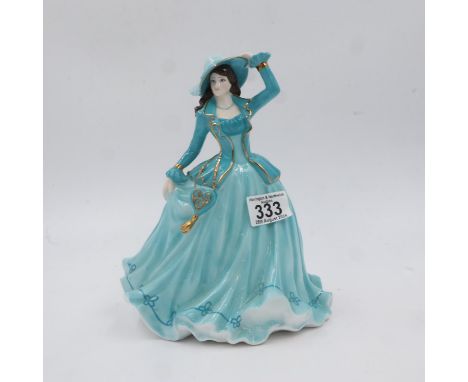 Coalport figurine from the Classic elegance series, 'Gentle Breeze'. UK P&amp;P Group 2 (£20+VAT for the first lot and £4+VAT