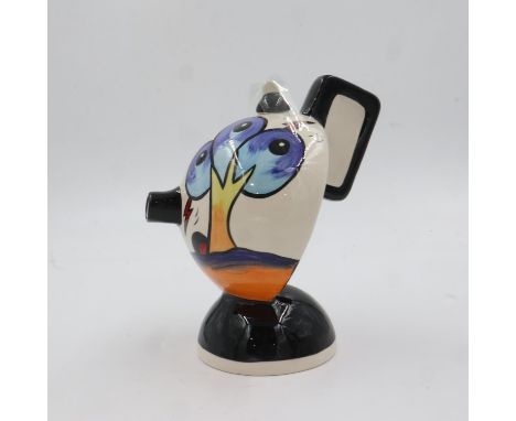 Lorna Bailey teapot in the Bursley Way pattern, no cracks or chips, H: 19 cm. UK P&amp;P Group 2 (£20+VAT for the first lot a