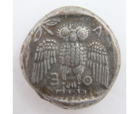 Athens Attica owl tetradrachm paduan/traveller coin. UK P&amp;P Group 0 (£6+VAT for the first lot and £1+VAT for subsequent l
