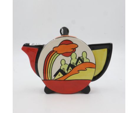 Lorna Bailey teapot in the Somerville pattern, no cracks or chips, H: 20 cm. UK P&amp;P Group 2 (£20+VAT for the first lot an