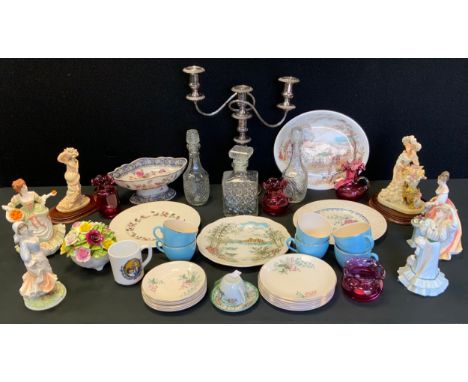 Ceramics &amp; Glass - Coalport Nell Gwynn, limited edition figure of 12,500 of which this is no 1,807; Royal Worcester Rosie