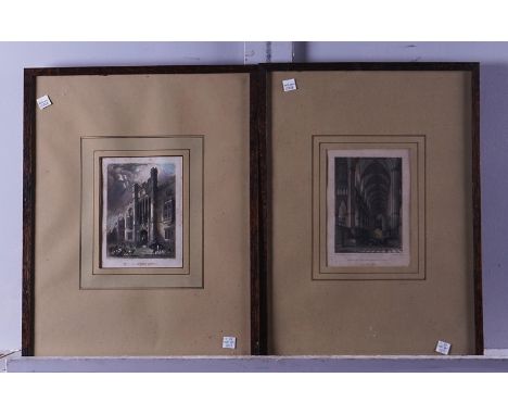 J.W. ALLEN (BRITISH, 19TH CENTURY) (9)Dorking ChurchTogether with seven further prints including views of Pembrokeshire, Antw