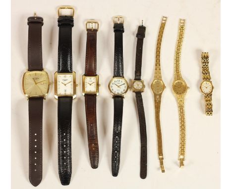 Rotary Windsor, a gold plated quartz gentleman's wristwatch, case, Rotary a gold plated date quartz gentleman's wristwatch, c