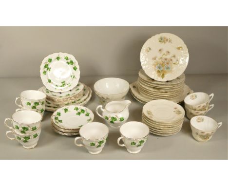 A collection of 1920s/30s Art Deco cups &amp; saucers by Royal Winton, together with a selection of mid 20th Century dinner a