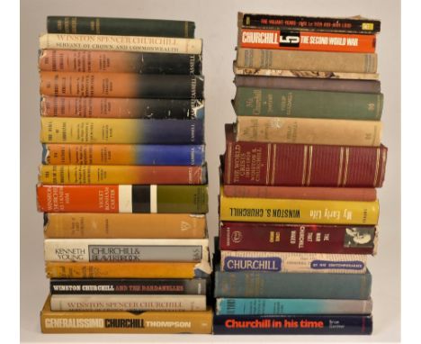 A collection of hardback books, primarily Winston Churchill related, to include - five volumes by Martin Gilbert 'Life of...'