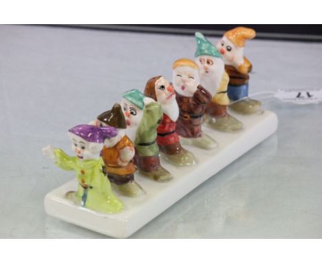 Clover ceramic Snow White & the Seven Dwarves toast rack