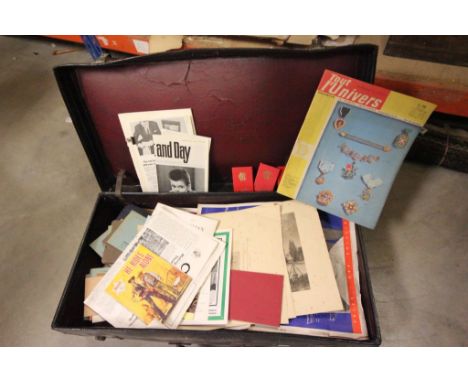 Vintage Suitcase full of mixed Ephemera