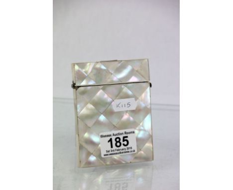 Victorian Mother of Pearl Calling Card Case 