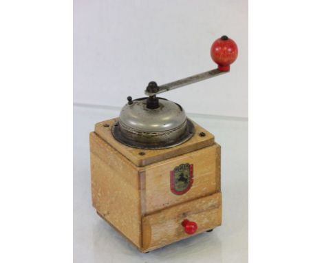 Vintage MKH Wooden Coffee Grinder