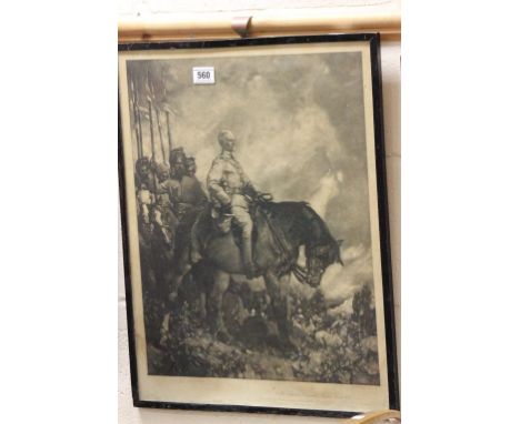 William Strang R.A. 1859-1921, a signed print of Sir Charles Nairne (General of the British Army Indian Command in 19th centu