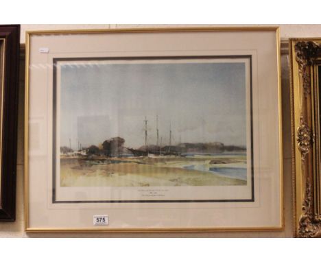 Framed & glazed Sir William Russell Flint Ltd Edition print - the Frances and Jane at Birdham 823/900