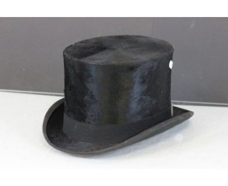 Vintage Top Hat with London maker mark to the interior