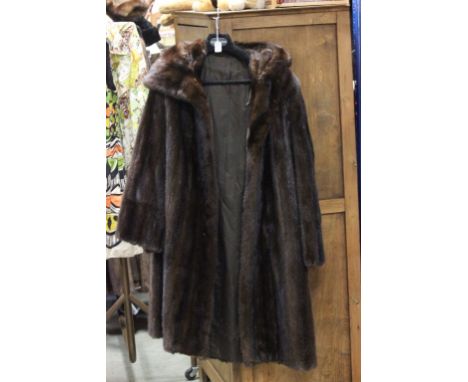 Vintage Ladies Fur Three-Quarter Length Coat together with a Ladies Fur Short Jacket