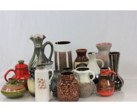 Box of vintage West German Studio pottery