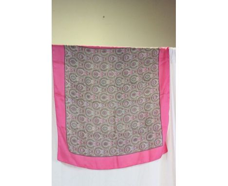 Liberty of London Silk Scarf with Pink Pattern design
