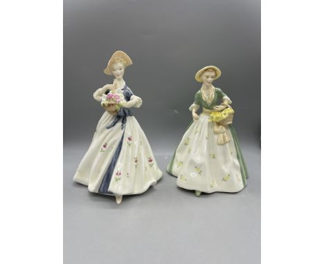 Royal Worcester - Summers Day, and Royal Worcester - Spring Morn