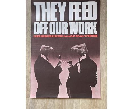 Vintage Anti Social / Racial Posters Signed by Artist.
Height 59cm x Width 42cm
These are the only posters ever to be signed 
