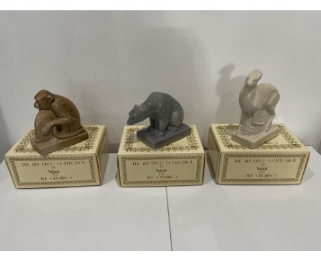 The Art Deco Collection by Wade For UKI Ceramics Full Set Monkeys, Polar Bear and Deer
Good condition, no damage
 