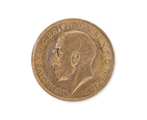 GREAT BRITAIN GEORGE V GOLD SOVEREIGN 1918 C
Ottowa, Canada Mint, left facing portrait, reverse with St George slaying the dr