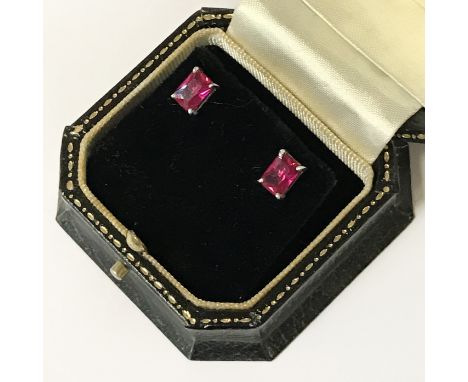RUBY STUD EARRINGS
