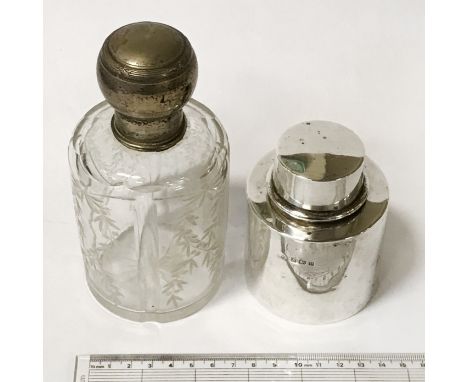 HM SILVER TEA CADDY