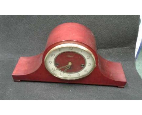 A Hermle  mahogany mantle clock