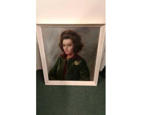 M P Kerley, portrait of a lady, signed oil on canvas