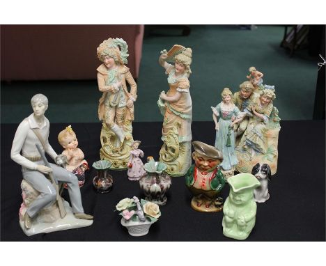 Mixed ceramic figurines (qty)