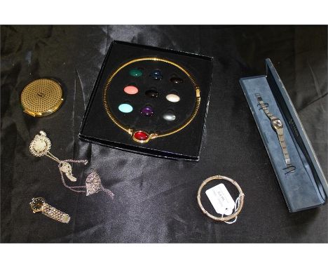 Mixed Jewellery to include Silver bangle, Joan Rivers classic collection necklace,cased, cased Citizen watch,Rolex ladies wat