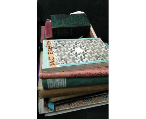 A collection of vintage books including a 1940s/50s Daily Express Road Book of Great Britain, Raphaels Book of Fate, Phillips