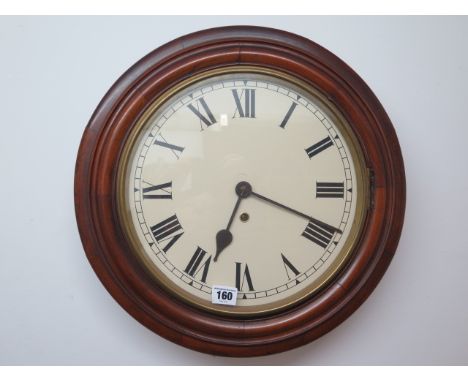 A walnut case 8 day wall clock 12" dial in running order 