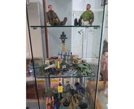 Action Man, two complete figures and assorted kit and accessories 
