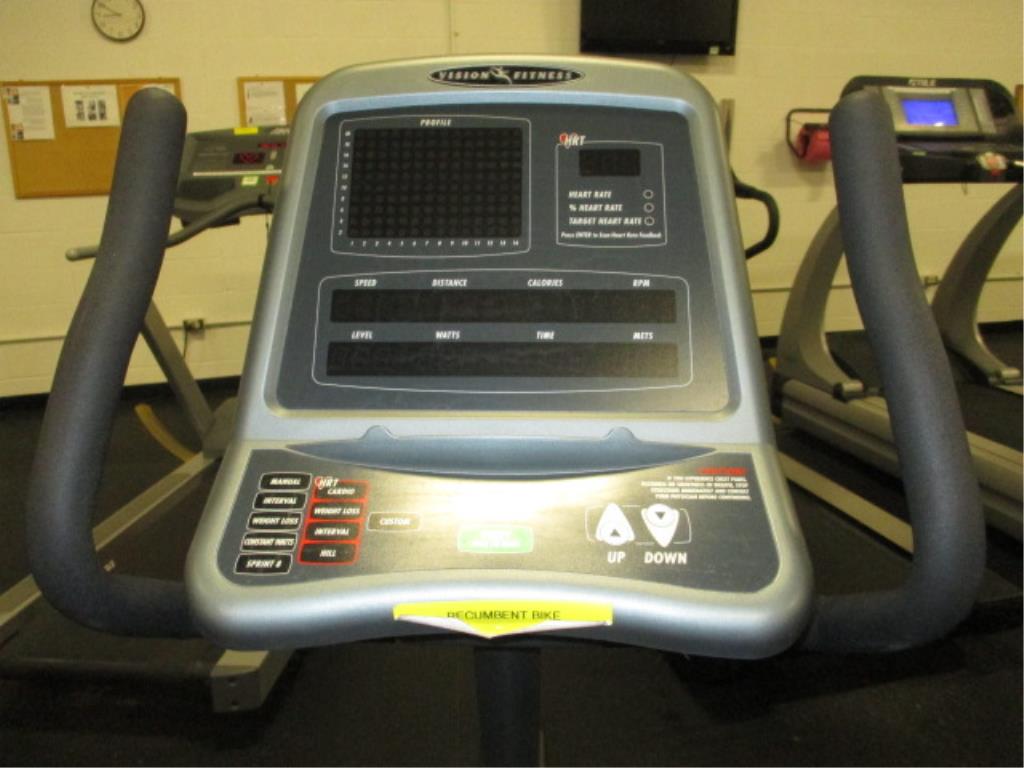 Vision Fitness HRT R2600 Exercise Bike; Recumbent Exercise Bike. HIT ...