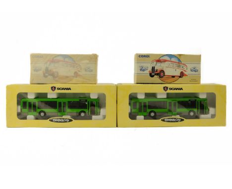 Buses by Corgi & Joal (x4 boxed)  Comprises:Corgi Classics 98162 Diecast AEC regal "Wallace Arnold" single deck bus. Limited 