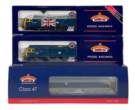 Bachmann boxed Brush Type 4 (class 47) "OO" diesels (x3)  Comprising:No 31-659 in BR weathered blue with small logo 4700132-8