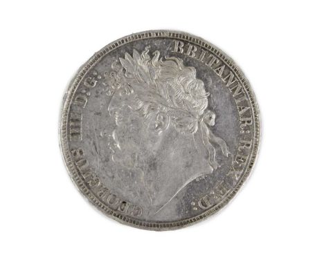 George IV crown 1822 An encapulated 1822 secondo crown VF+ grade. Some light scratching and minor edge knocks.