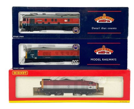 BR Hornby & Bachmann "OO" departmental locomotives (x3)  Comprising:Bachmann No. 97-201 (ex class 24 No. 24061). Used by Rail